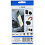 Benson Magnetische telefoonhouder - universeel - inclusief metalen plakplaten - zwart - compact ontwerp