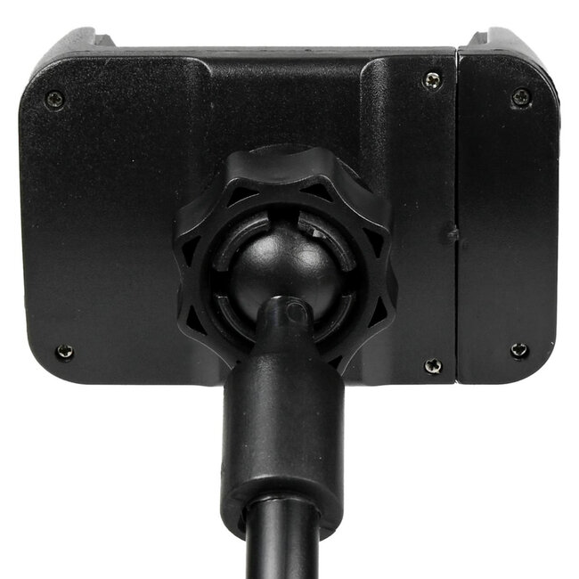 Benson Universele telefoonhouder - zuignap - handsfree - duurzaam ABS - compact - zwart - 6,5 x 24 cm