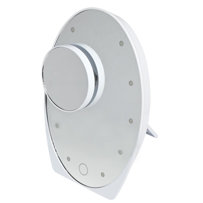 Benson Vergrotende make-up spiegel - 5x vergroting - Touch-schakelaar - Led-verlichting - Wit