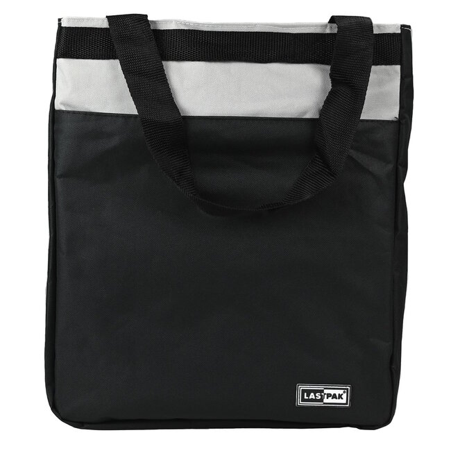 Lastpak Enkele fietstas - waterafstotend - ritssluiting en drukknop - 17 liter - zwart