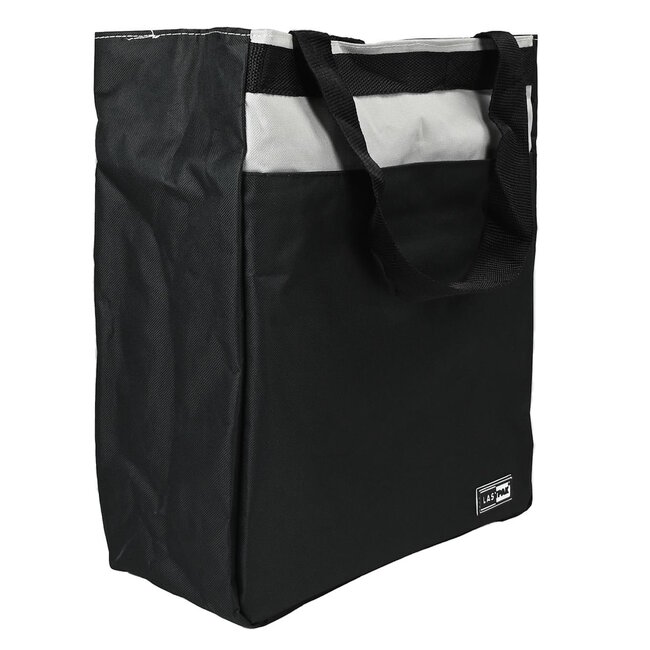 Lastpak Enkele fietstas - waterafstotend - ritssluiting en drukknop - 17 liter - zwart