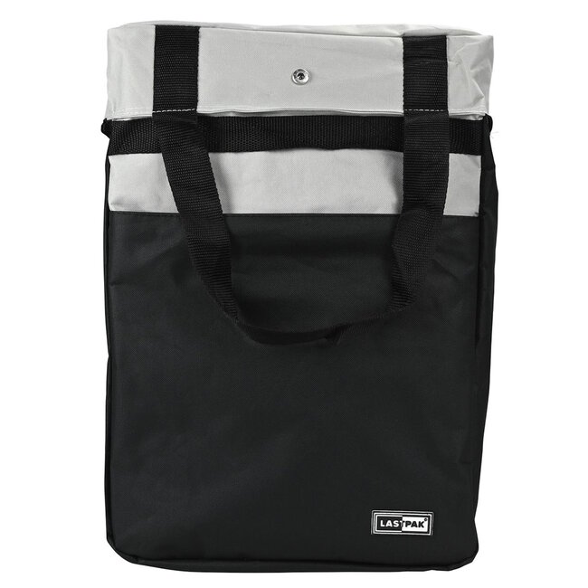 Lastpak Enkele fietstas - waterafstotend - ritssluiting en drukknop - 17 liter - zwart