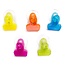 Benson Handige clip met zuignap - 5 stuks - meerkleurig - 5x4 cm