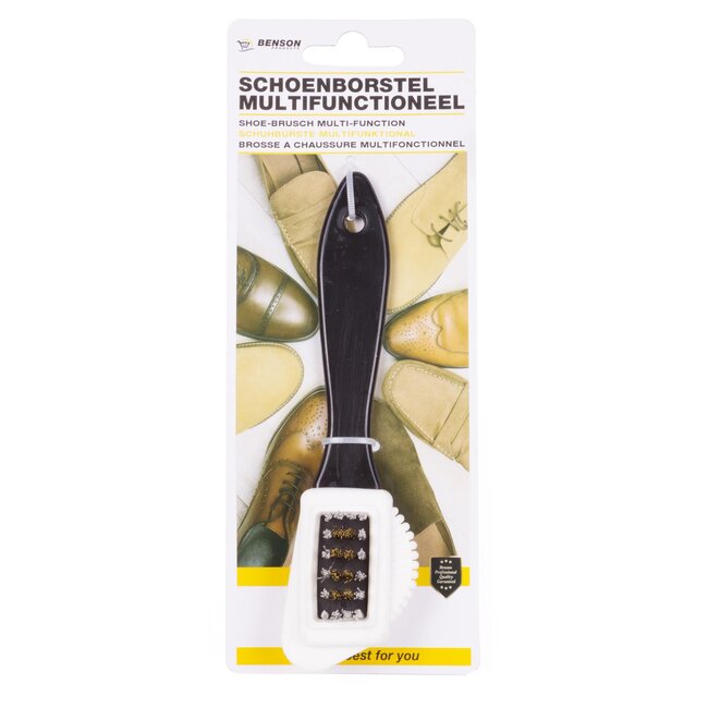 Benson Schoenborstel - Suède en nubuck - Staal en rubber - 20 cm - Multifunctioneel