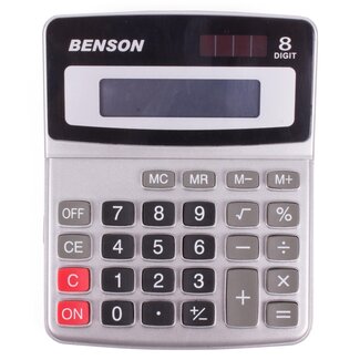 Benson Calculator Profi - Kunststof - 8 Cijferig - Zilver
