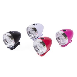 Benson Fietskoplamp - 2 LED's - Inclusief Batterijen - Diverse Kleuren - 15m Zicht - 1000m Gezien Worden