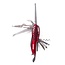 Benson Multifunctioneel zakmes - 12 functies - 70 mm - rood