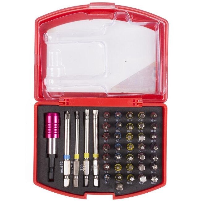 Benson 42-delige bitset - magnetische houder - chroom vanadium staal - inclusief opbergbox