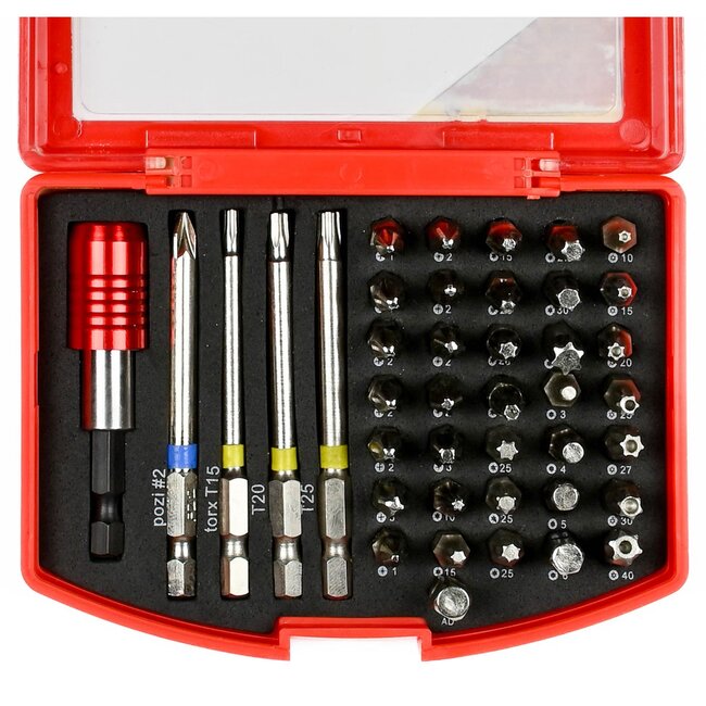 Benson 42-delige bitset - magnetische houder - chroom vanadium staal - inclusief opbergbox