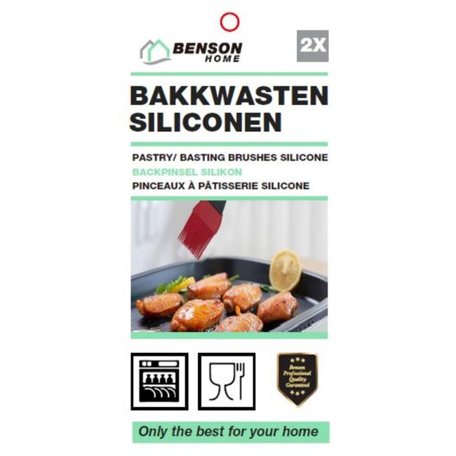Benson Set van 2 siliconen bakkwasten - duurzaam en vaatwasserbestendig - 17 x 3 cm en 20 x 4 cm