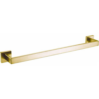 REA Erlo Handdoekstang Wandmodel - 8 x 58 cm - Glans Goud