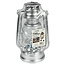 Benson Stormlantaarn - Olielamp - 25 cm - Aluminium - Chroomkleurig - Binnen en Buiten