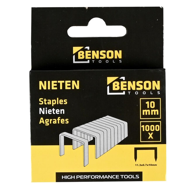 Benson Nietjes - Type 11/10 mm - Verzinkt - 1000 stuks