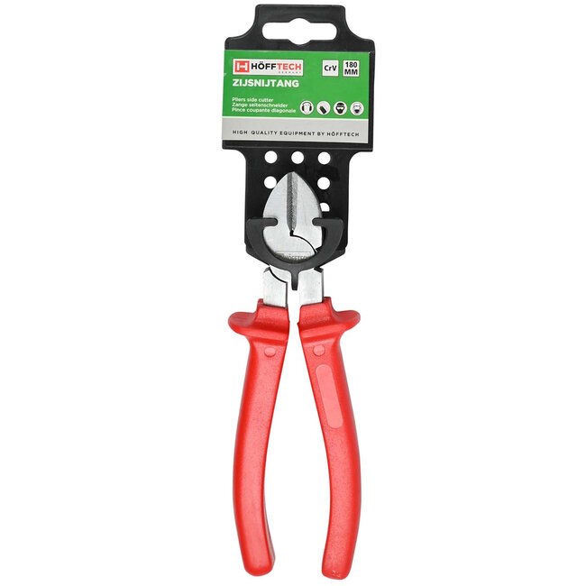 Hofftech Zijsnijtang - Chroom Vanadium Staal - 180 mm - Voor Zachte Draden
