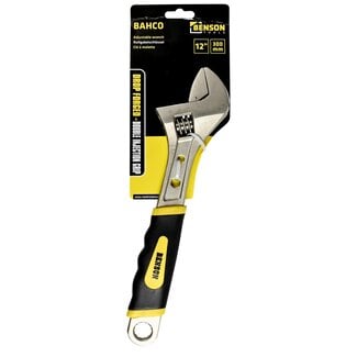 Benson Verstelbare moersleutel - gehard staal - softgrip handvat - 30,5 cm - 35 mm bekopening Benson Verstelbare moersleutel - gehard staal - softgrip handvat - 30,5 cm - 35 mm bekopening