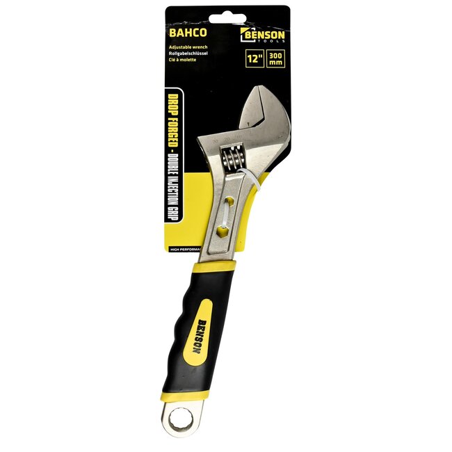 Benson Verstelbare moersleutel - gehard staal - softgrip handvat - 30,5 cm - 35 mm bekopening