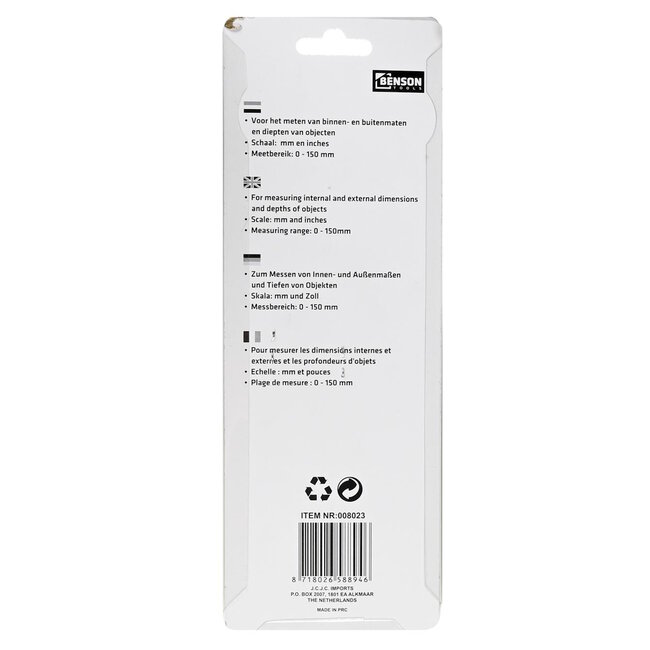 Benson Verstelbare moersleutel - gehard staal - softgrip handvat - 30,5 cm - 35 mm bekopening