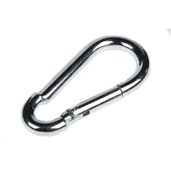 Benson Karabijnhaak - Verzinkt Staal - Verende Sluiting - 10 x 100 mm