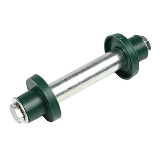 Benson As voor kruiwagenwiel - 128 mm x 74 mm - Inclusief stofkappen en montagemateriaal
