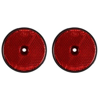 Benson Ronde reflectoren - schroefbevestiging - 60 mm - rood - set van 2