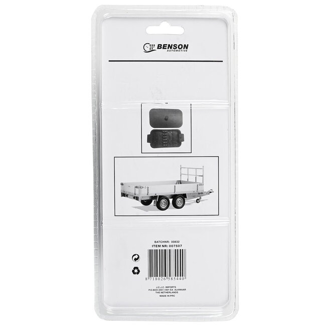 Benson Verdeeldoos - Waterdicht - 6-polige kroonverbindingsstrip - Kunststof - Trucks, tractoren, aanhangwagens