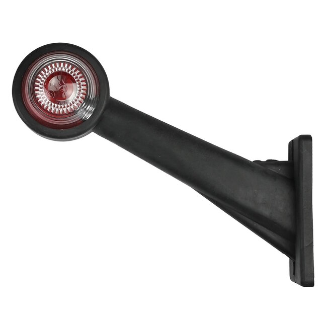 Benson Breedtelamp - Schuine Positie - 45 Graden - Rood en Wit - Buigbare Rubber Arm