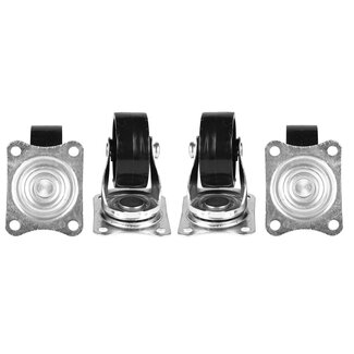 Benson Zwenkwielen - Ø 40 mm - Zwart - Max. belasting 25 kg - Set van 4