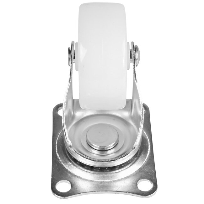Benson Set van 4 zwenkwielen - 50 mm - wit - draagvermogen 30 kg