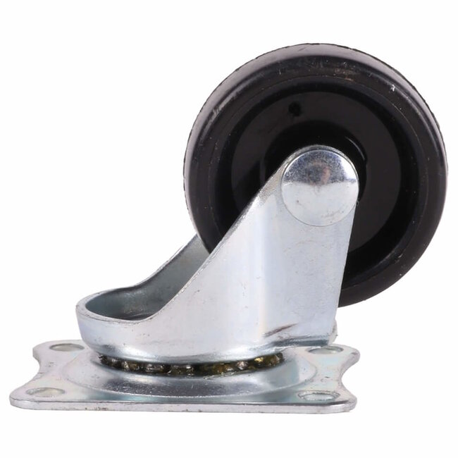 Benson Zwenkwiel - 50 mm - Zwart - 25 kg draagvermogen - Set van 4