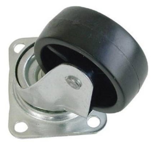 Benson Zwenkwiel - 50 mm - Zwart - 25 kg draagvermogen - Set van 4