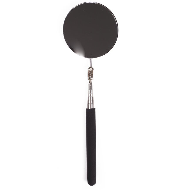 Benson Telescopische inspectiespiegel - Ø 85 mm - Dubbel kogelgewricht - Antislip handvat - Zilver