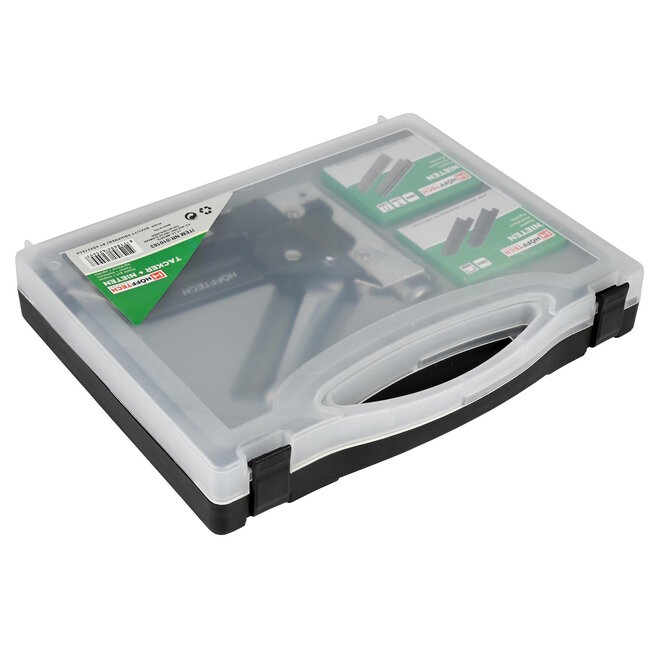 Hofftech Veelzijdige handtacker set - Inclusief 3 soorten nietjes en opbergkoffer