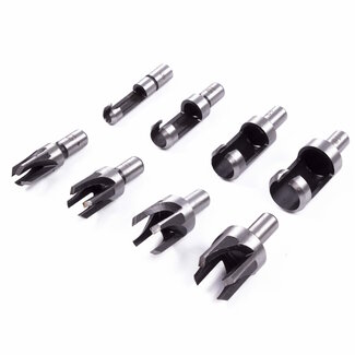 Hofftech Proppenboor set - Rechte en tapse boren - 8-delig - 6 t/m 22 mm