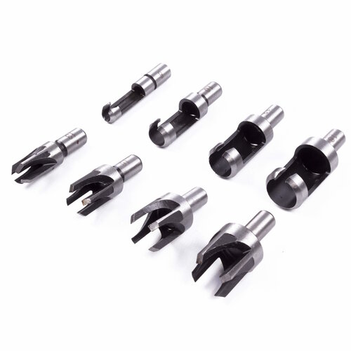 Hofftech Proppenboor Set - Recht: 6 t/m 16 mm - Tapse: 13 t/m 22 - 8 delig Hofftech Proppenboor Set - Recht: 6 t/m 16 mm - Tapse: 13 t/m 22 - 8 delig