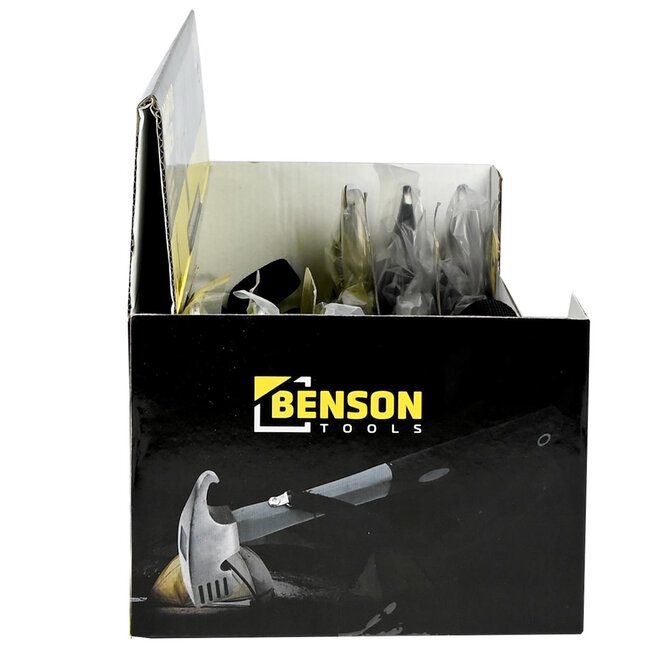 Benson Campinghamer - 450 gram - 30 cm - Rubberen grip - Grijs/Zwart