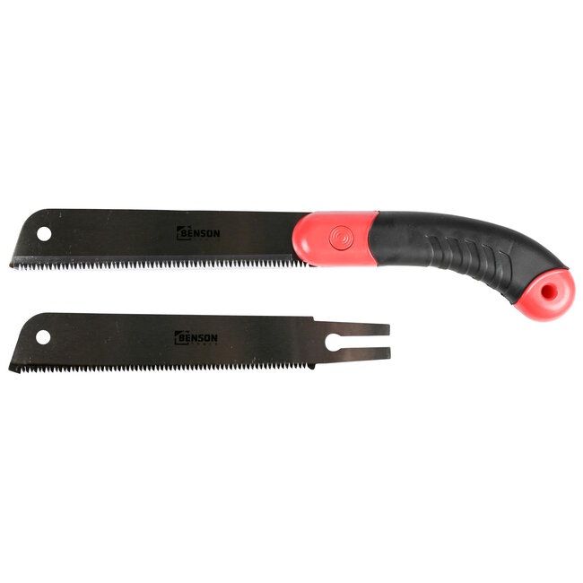 Benson Japanse trekzaag - Fijn en grof zaagblad - 34.5 cm - sK5 staal - Comfortabele handgreep