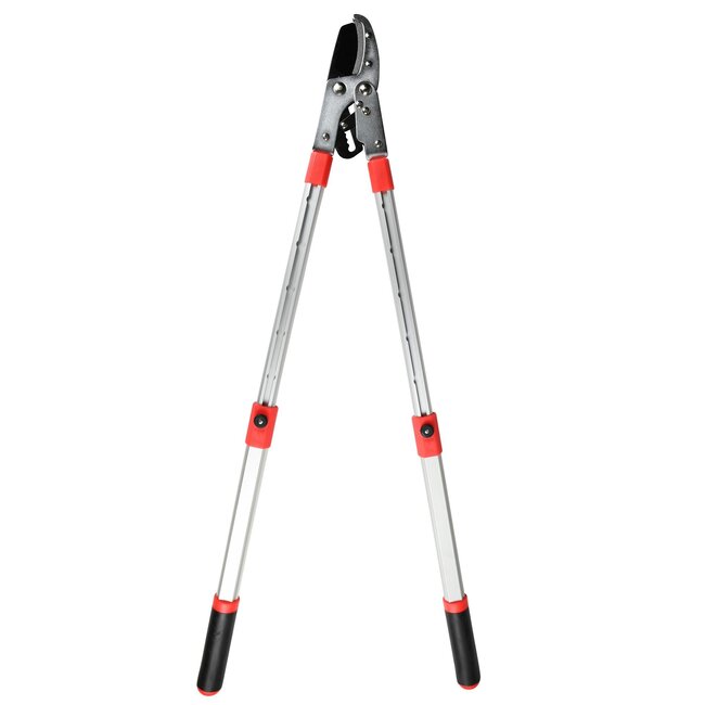 Benson 3-traps takkenschaar - uitschuifbaar tot 100 cm - aluminium - teflon coating - anti-slip handvatten