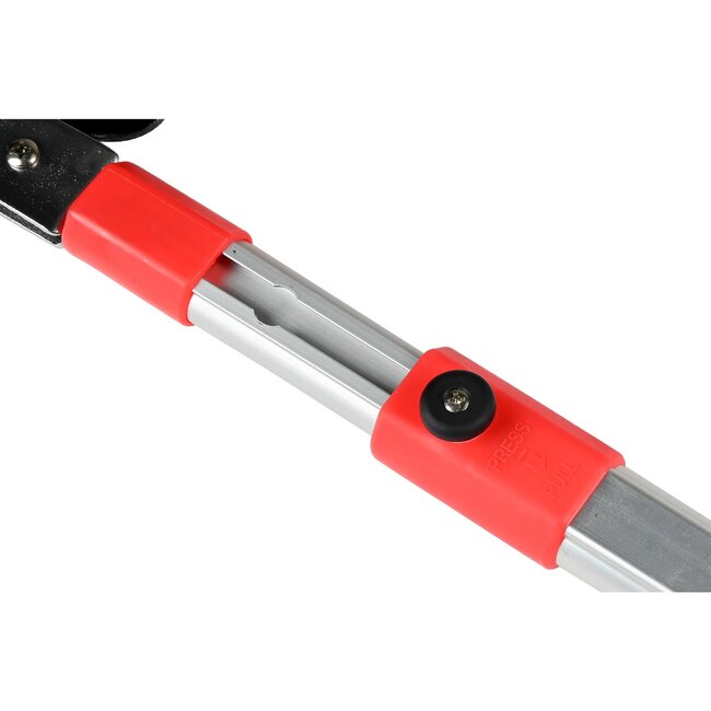 Benson 3-traps takkenschaar - uitschuifbaar tot 100 cm - aluminium - teflon coating - anti-slip handvatten