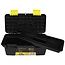 Benson Compacte gereedschapskist - lichtgewicht - 25 x 12,5 x 10 cm - zwart/geel