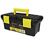 Benson Compacte gereedschapskist - lichtgewicht - 25 x 12,5 x 10 cm - zwart/geel