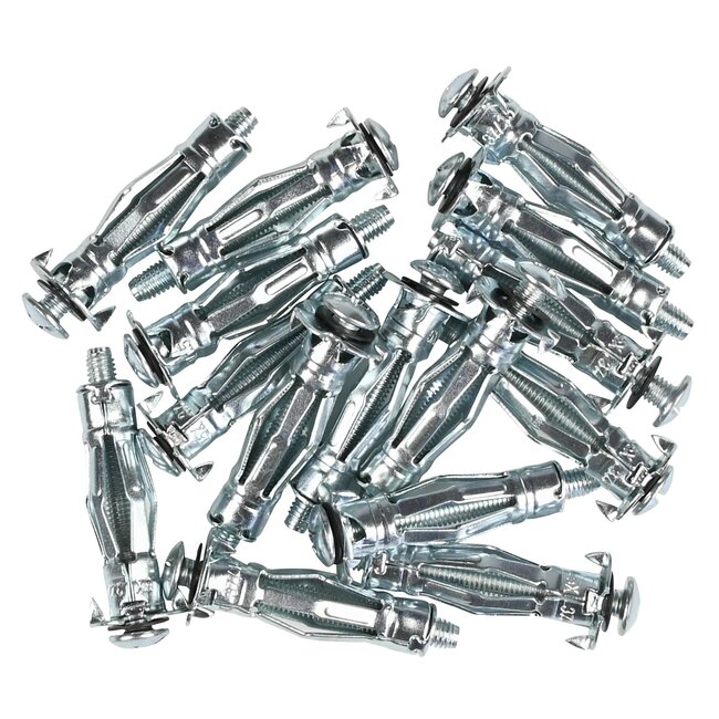 Hofftech Hollewandpluggen - Staal - Elektroverzinkt - 37 mm - 15 stuks