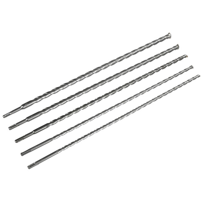 Hofftech SDS+ Borenset - Beton, Steen en Natuursteen - 600 mm - Ø 10-20 mm - 5-delig