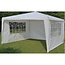 Benson Paviljoen Partytent met 3 Zijwanden - Wit - 2.9 x 2.9 x 2.5 meter