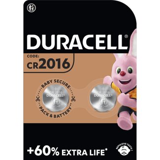Duracell Batterij Lithium - 3V 2016 - 2 stuks