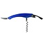 Benson Multifunctioneel kelnersmes - kurkentrekker en flessenopener - blauw - ergonomische grip