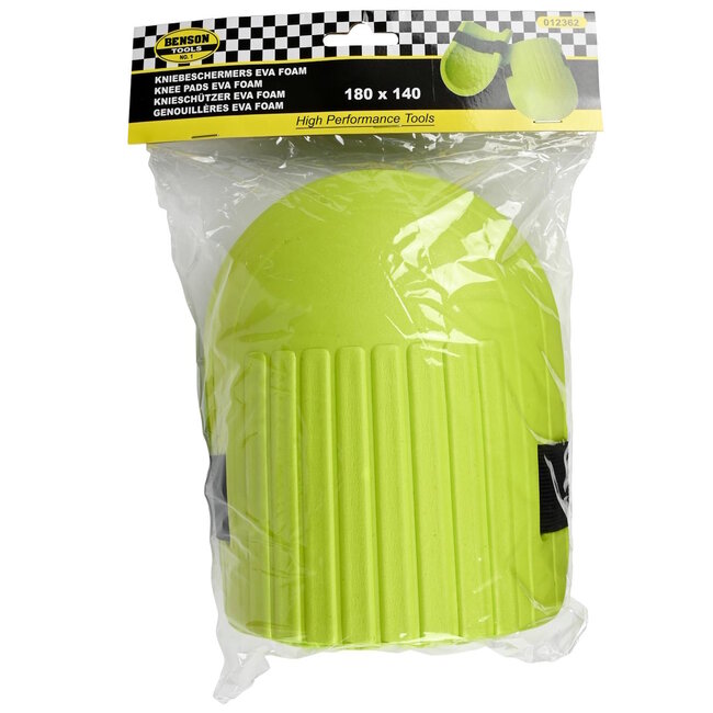 Benson Kniebeschermer - EVA Foam - Duurzaam en Comfortabel - Geel - 18x14x7 cm