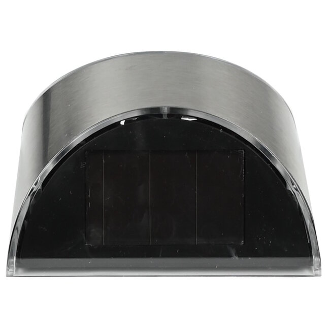 Hofftech Stijlvolle LED wandlamp - solar - RVS - IP44 - 10x5x8 cm