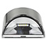 Hofftech Stijlvolle LED wandlamp - solar - RVS - IP44 - 10x5x8 cm