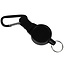 Benson Uittrekbare sleutelhanger - rollerclip 70 cm - met karabijnhaak - zwart