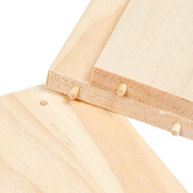 Benson Houten vogelhuisje bouwpakket - creatief schilderen en decoreren - 11 x 10 x 12 cm